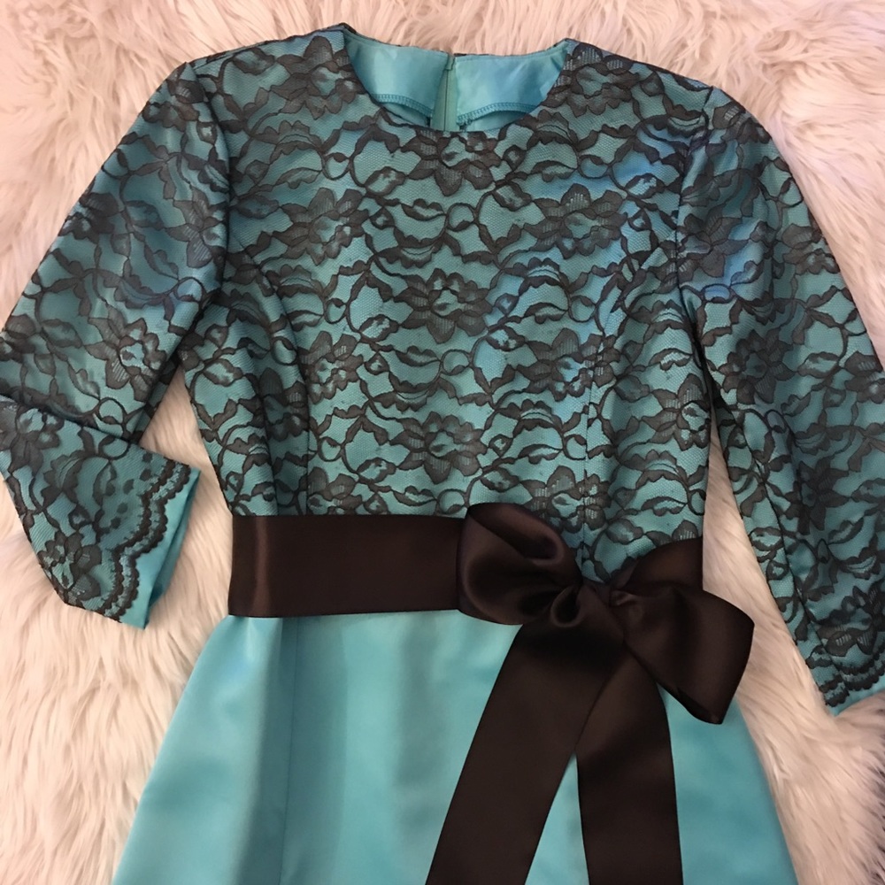 Custom | midi | dress | lace & bow - Picture 1 of 16